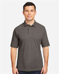 Harriton M200 Pique Polo - Charcoal - model front