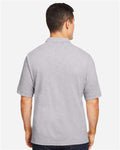 Harriton M200 Pique Polo - Grey Heather - model back