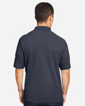 Harriton M200 Pique Polo - Navy - model back