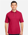 Harriton M200 Pique Polo - Red - model front