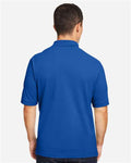 Harriton M200 Pique Polo - True Royal - model back