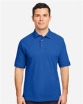 Harriton M200 Pique Polo - True Royal - model front