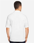 Harriton M200 Pique Polo - White - model back