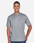 Team 365 TT11H Men's Sonic Heather Performance T-Shirt - Athletic Heather - model front