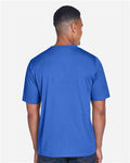Team 365 TT11H Men's Sonic Heather Performance T-Shirt - Sport Royal Heather - model back