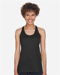 Team 365 TT11WRC Women's Zone Performance Racerback Tank - Black - model front