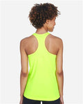 Team 365 TT11WRC Women's Zone Performance Racerback Tank - Safety Yellow - model back
