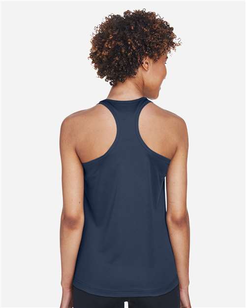 Team 365 TT11WRC Women's Zone Performance Racerback Tank - Sport Dark Navy - model back