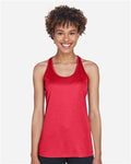 Team 365 TT11WRC Women's Zone Performance Racerback Tank - Sport Red - model front