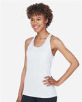 Team 365 TT11WRC Women's Zone Performance Racerback Tank - White - model side