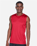 Team 365 TT11M Men's Zone Performance Muscle T-Shirt - Sport Red - model front
