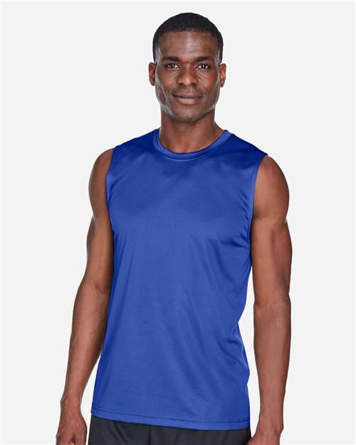 Team 365 TT11M Men's Zone Performance Muscle T-Shirt - Sport Royal - model front