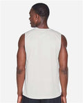 Team 365 TT11M Men's Zone Performance Muscle T-Shirt - Sport Silver - model back