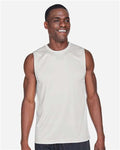 Team 365 TT11M Men's Zone Performance Muscle T-Shirt - Sport Silver - model front