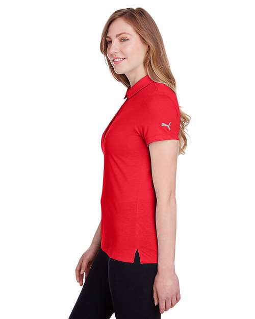 Puma Golf 596921 Women's Fusion Polo - High Risk Red - model side