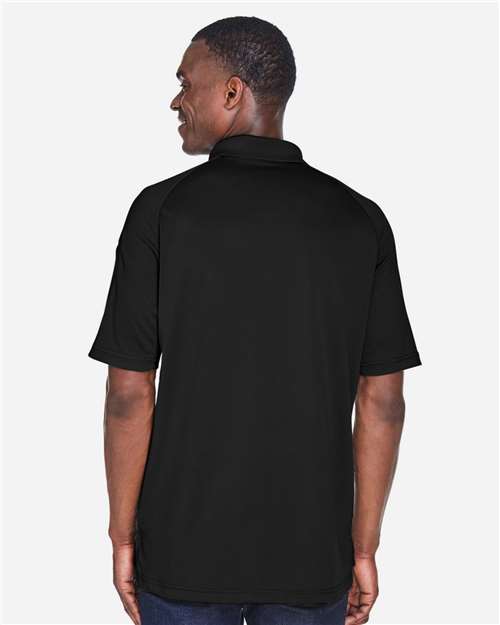 Harriton M211 Men's Advantage Tactical Performance Polo - Black - model back