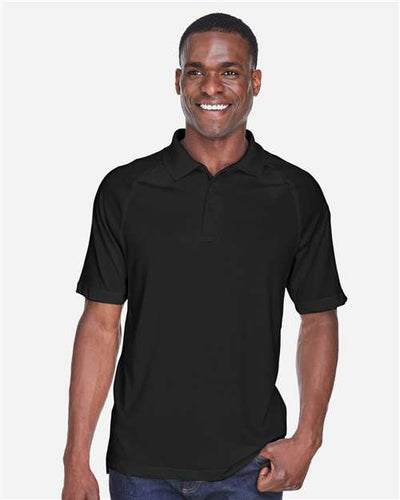 Harriton M211 Men's Advantage Tactical Performance Polo - Black - model front
