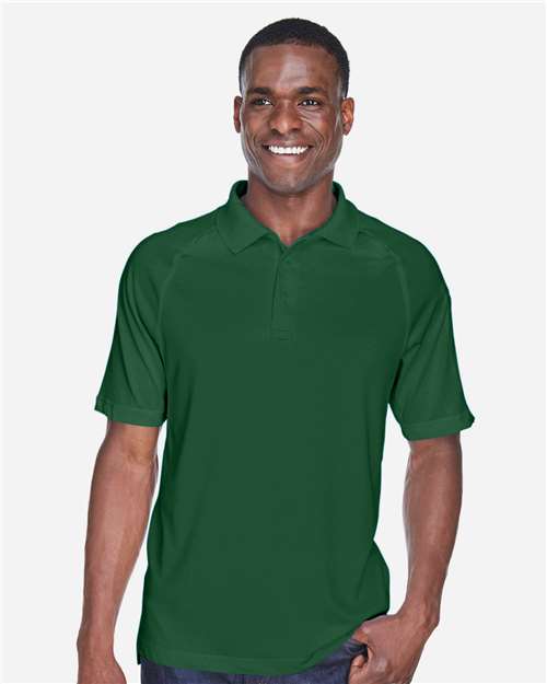 Harriton M211 Men's Advantage Tactical Performance Polo - Dark Green - model front