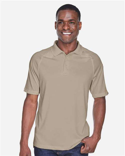 Harriton M211 Men's Advantage Tactical Performance Polo - Desert Khaki - model front
