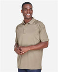 Harriton M211 Men's Advantage Tactical Performance Polo - Desert Khaki - model side