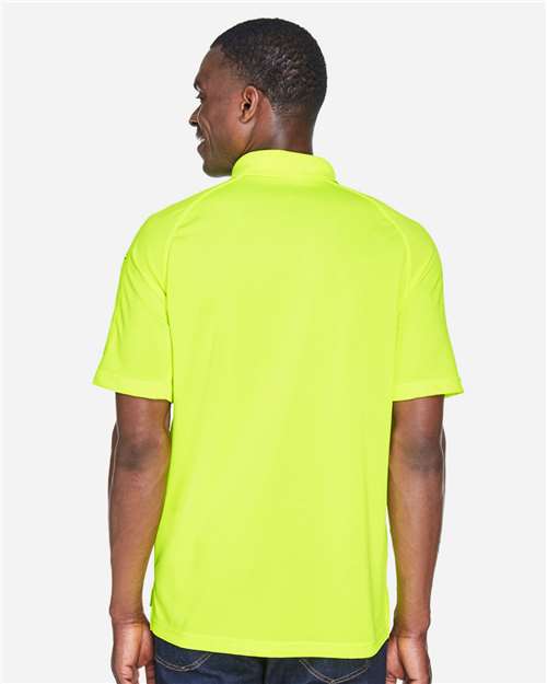 Harriton M211 Men's Advantage Tactical Performance Polo - Safety Yellow - model back