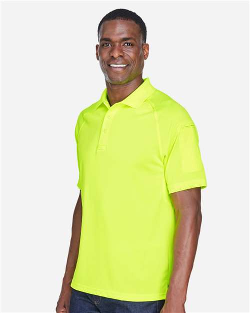 Harriton M211 Men's Advantage Tactical Performance Polo - Safety Yellow - model side