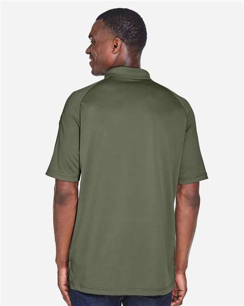 Harriton M211 Men's Advantage Tactical Performance Polo - Tactical Green - model back