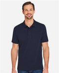 Harriton M205 Men's Valiant Cotton Snag Protect Polo - Dark Navy - model front