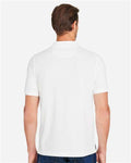 Harriton M205 Men's Valiant Cotton Snag Protect Polo - White - model back