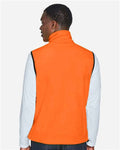 Harriton M985 Unisex Fleece Full-Zip Vest - Safety Orange - model back