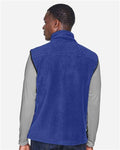 Harriton M985 Unisex Fleece Full-Zip Vest - True Royal - model back