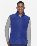 Harriton M985 Unisex Fleece Full-Zip Vest - True Royal - model front