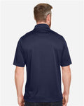 Harriton M348P Men's Advantage Snag Protection Plus IL Pocket Polo - Dark Navy - model back