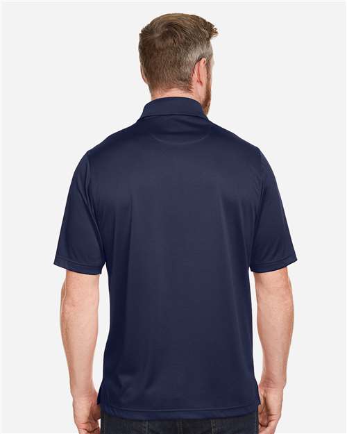 Harriton M348P Men's Advantage Snag Protection Plus IL Pocket Polo - Dark Navy - model back