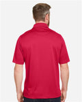 Harriton M348P Men's Advantage Snag Protection Plus IL Pocket Polo - Red - model back