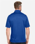 Harriton M348P Men's Advantage Snag Protection Plus IL Pocket Polo - True Royal - model back
