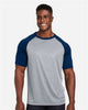 Athletic Heather/ Sport Dark Navy
