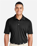 Team 365 TT51 Men's Zone Performance Polo - Black - model front