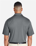 Team 365 TT51 Men's Zone Performance Polo - Sport Graphite - model back