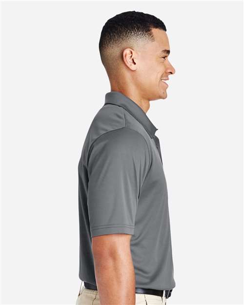 Team 365 TT51 Men's Zone Performance Polo - Sport Graphite - model side