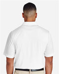 Team 365 TT51 Men's Zone Performance Polo - White - model back
