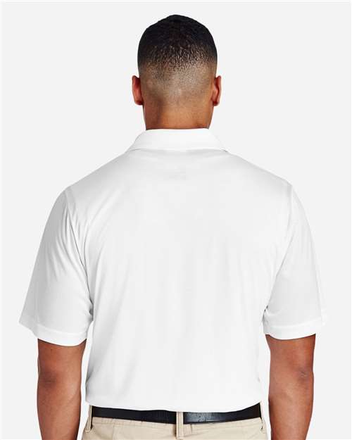 Team 365 TT51 Men's Zone Performance Polo - White - model back