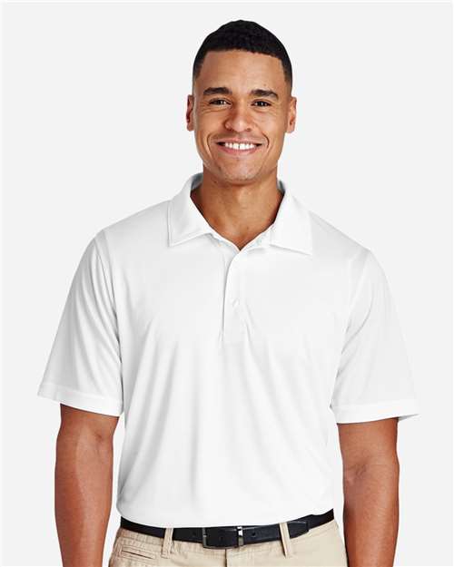 Team 365 TT51 Men's Zone Performance Polo - White - model front
