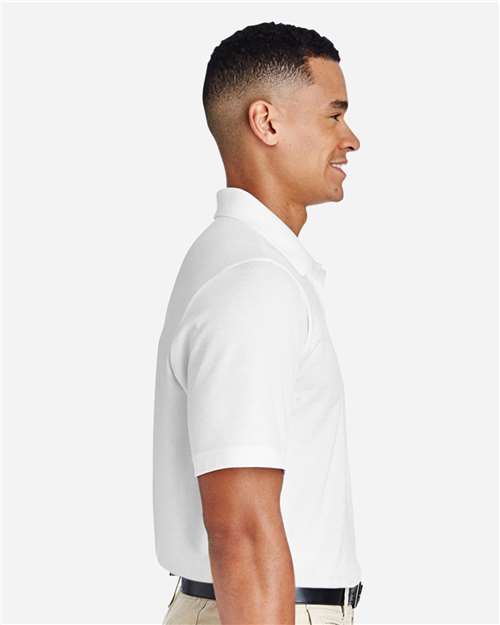 Team 365 TT51 Men's Zone Performance Polo - White - model side