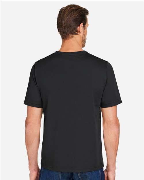 Harriton M118 Unisex Charge Snag and Soil Protect T-Shirt - Black - model back