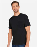 Harriton M118 Unisex Charge Snag and Soil Protect T-Shirt - Black - model side