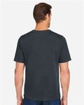 Harriton M118 Unisex Charge Snag and Soil Protect T-Shirt - Dark Charcoal - model back