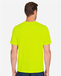 Harriton M118 Unisex Charge Snag and Soil Protect T-Shirt - Safety Yellow - model back