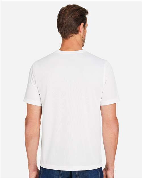 Harriton M118 Unisex Charge Snag and Soil Protect T-Shirt - White - model back