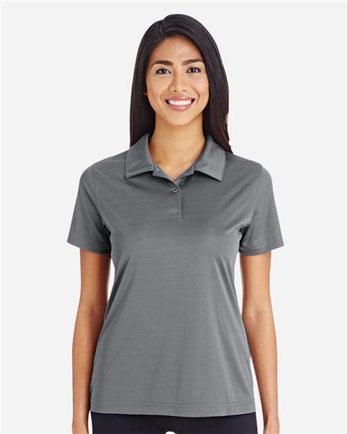 Team 365 TT51W Women's Zone Performance Polo - Sport Graphite - model front